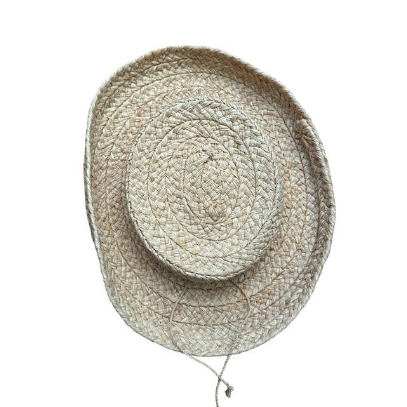 Helen Kaminski Sun Hat Raffia Straw Tan Brown Beach Coastal Vacation Floppy Brim main image 7